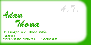 adam thoma business card